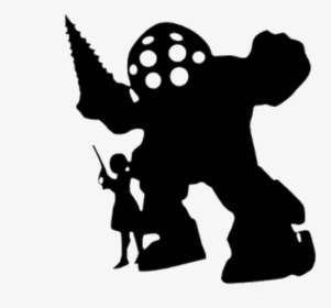 Big Daddy & Little Sister Vinyl Decal High Glossy, - Bioshock Big Daddy Decal, HD Png Download, Transparent PNG