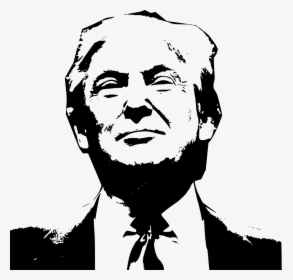 Donald Trump Clipart Black And White, HD Png Download, Transparent PNG