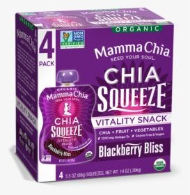 Chia Squeeze 4-pack - Box, HD Png Download, Transparent PNG