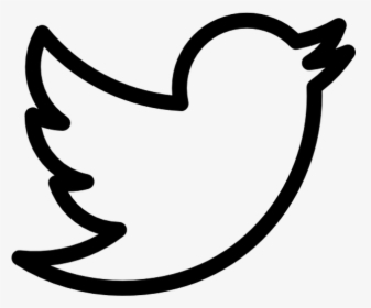 Twitter Icon Transparent Outline - Twitter Logo Black And White Png, Png Download, Transparent PNG