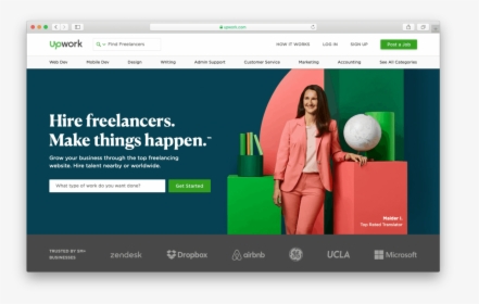 Upwork Allows You To Hire Wordpress Freelancers With - Upwork, HD Png Download, Transparent PNG