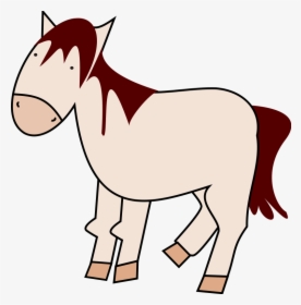 Cute Baby Horse Clipart - Horse Drawing Png, Transparent Png, Transparent PNG