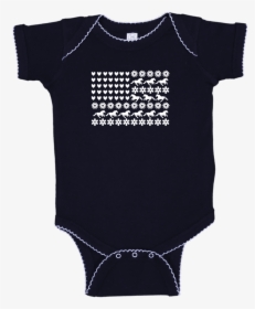 Farm Girl Baby Horse Usa Flag Infant Onesie - Active Shirt, HD Png Download, Transparent PNG