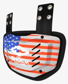 Showtime Usa Flag Back Plate   Class - Football Backplate Shock Doctor, HD Png Download, Transparent PNG
