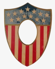 Patriotic Folk Art Shield, Circa 1900 Usa Flag Patriotic - Classy American Flag, HD Png Download, Transparent PNG