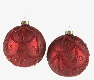 Red Christmas Ball Png Photos - Earrings, Transparent Png, Transparent PNG