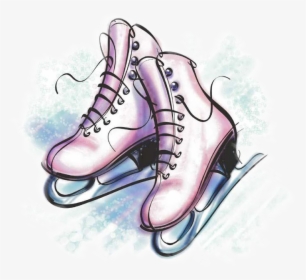 Ice Skating Shoes Drawing, HD Png Download, Transparent PNG