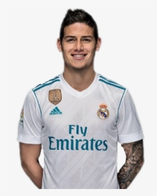 #james #realmadrid #futbol #soccer #tattoo #colombia - Jersey Real Madrid 2018, HD Png Download, Transparent PNG
