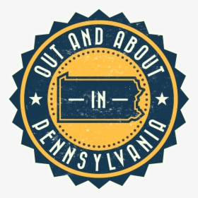 Out And About In Pennsylvania - Seal Frame Stamp Template, HD Png Download, Transparent PNG