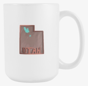 Love Utah State Flag Map Outline Souvenir 15oz Mug - Coffee Cup, HD Png Download, Transparent PNG
