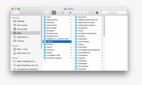 How To Find Caches - Application Support On Mac, HD Png Download, Transparent PNG
