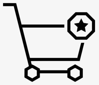 Cart Star Favorite Heart Bookmark Strolley - Shopping Cart, HD Png Download, Transparent PNG