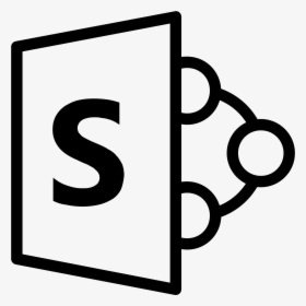 Microsoft Sharepoint Icon - White Sharepoint Icon, HD Png Download, Transparent PNG