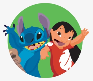 Disney Lilo & Stitch Movie Cover Silver Pendant Clipart - Lilo And Stitch Transparent Background, HD Png Download, Transparent PNG