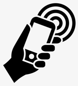 Nfc Icon Library - Mobile Png Black And White, Transparent Png, Transparent PNG