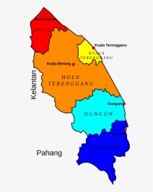 Map Of Terengganu, Malaysia Clip Arts - Kuala Terengganu Map Png, Transparent Png, Transparent PNG