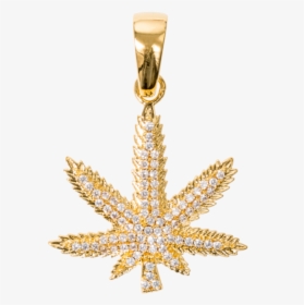 Weed Leaf In Yellow - Iced Out Chain Png Transparent, Png Download, Transparent PNG