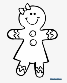 Gingerbread Girl Coloring Pages, HD Png Download, Transparent PNG