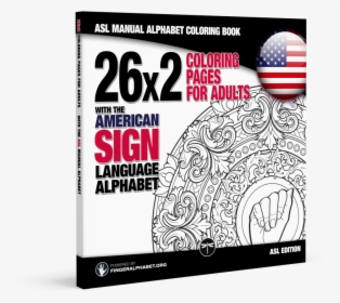 Asl Fingerspelling Coloring Book With The American - Fingerspelling, HD Png Download, Transparent PNG