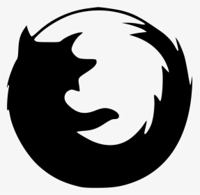 Firefox Alt - Firefox Logo Black And White, HD Png Download, Transparent PNG