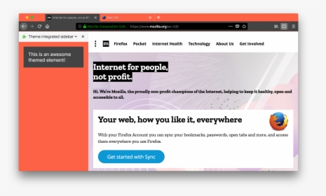 Firefox Quantum Themes, HD Png Download, Transparent PNG
