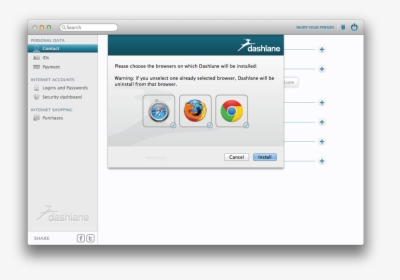 Dashlane Download For Firefox - Firefox, HD Png Download, Transparent PNG