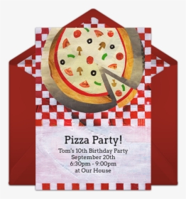 Pizza Party Invitation Template Free, HD Png Download, Transparent PNG