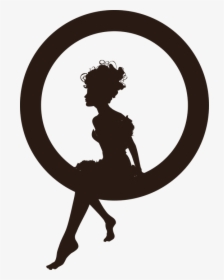 Fairy, Silhouette, Dreaming, Girl, Young, Fantasy - Black Woman Sitting Silhouette, HD Png Download, Transparent PNG
