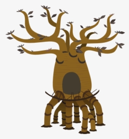 Firebog Bottle Tree Barred Clipart - Cartoon, HD Png Download, Transparent PNG