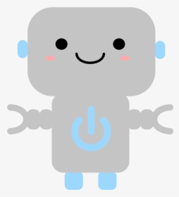 Kawaii Robot With Power Symbol Icons Png - Robot Kawaii, Transparent Png, Transparent PNG