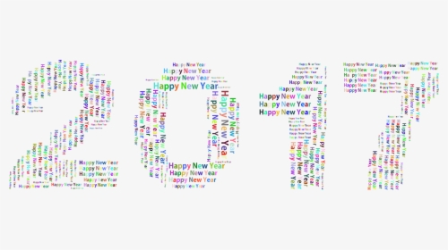 Prismatic Happy Year Word - Happy New Year Background Png, Transparent Png, Transparent PNG