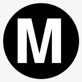 Black And Collection Letter - Letter M In Circle, HD Png Download, Transparent PNG