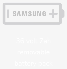 36 V 7ah Removables Battery Pack-7 - Sign, HD Png Download, Transparent PNG