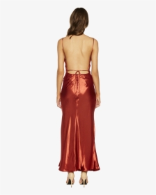 Estelle Drape Dress In Colour Barn Red - Gown, HD Png Download, Transparent PNG