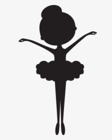 Baby Ballerina Silhouette Png Clipart , Png Download - Ballerina Silhouette Cut Out, Transparent Png, Transparent PNG