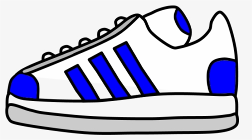 Sneakers, Tennis Shoes, Blue Stripes, HD Png Download, Transparent PNG
