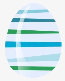 Easter, Egg, Blue, Green, Striped, Stripes - Circle, HD Png Download, Transparent PNG