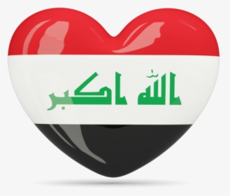 Iraq Flag Heart Png, Transparent Png, Transparent PNG