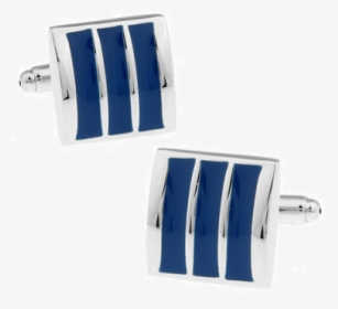 Cufflinks With Three Blue Stripes - Ring, HD Png Download, Transparent PNG