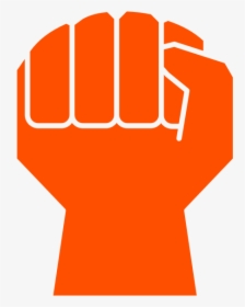 Clenched Fist No Stroke - Raised Fist Vector No Background, HD Png Download, Transparent PNG