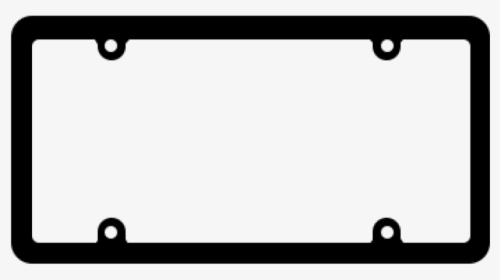 Blank Thin Black Plastic Frame - Carbon Fiber License Plate Slim, HD Png Download, Transparent PNG