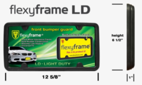 Flexyframe Light Duty License Plate Frame Bumper Guard - Mobile Phone, HD Png Download, Transparent PNG