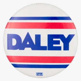 Daley Red And Blue Stripes Chicago Button Museum - Oval, HD Png Download, Transparent PNG