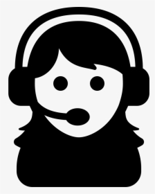 Female Assistant Of A Call Center Svg Png Icon Free - Call Center Icon Png, Transparent Png, Transparent PNG
