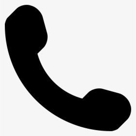 Phone Call Auricular Symbol In Black - Font Awesome Phone Icon Png, Transparent Png, Transparent PNG