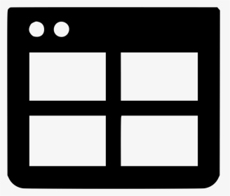 Window Split Grid Four - Svg Table Icon, HD Png Download, Transparent PNG