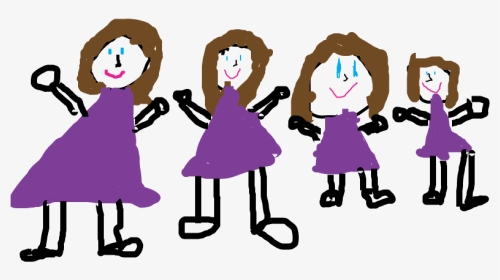 Once There Were Four Twin Sisters - Four Sisters Cartoon, HD Png Download, Transparent PNG