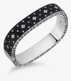 Roberto Coin Medium Bangle With Black And White Fleur - Bangle, HD Png Download, Transparent PNG