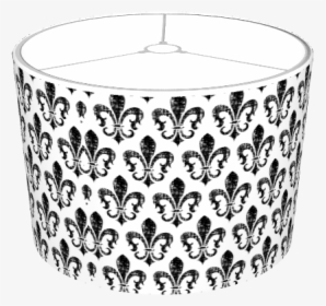 Distressed Fleur De Lis Black And White Lampshade - Lampshade, HD Png Download, Transparent PNG