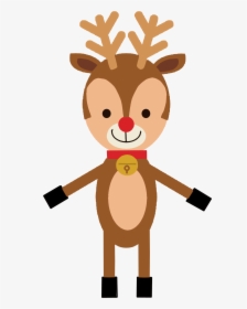 #christmas #reindeer #red #snow #swet #decoration #animal - Cartoon, HD Png Download, Transparent PNG